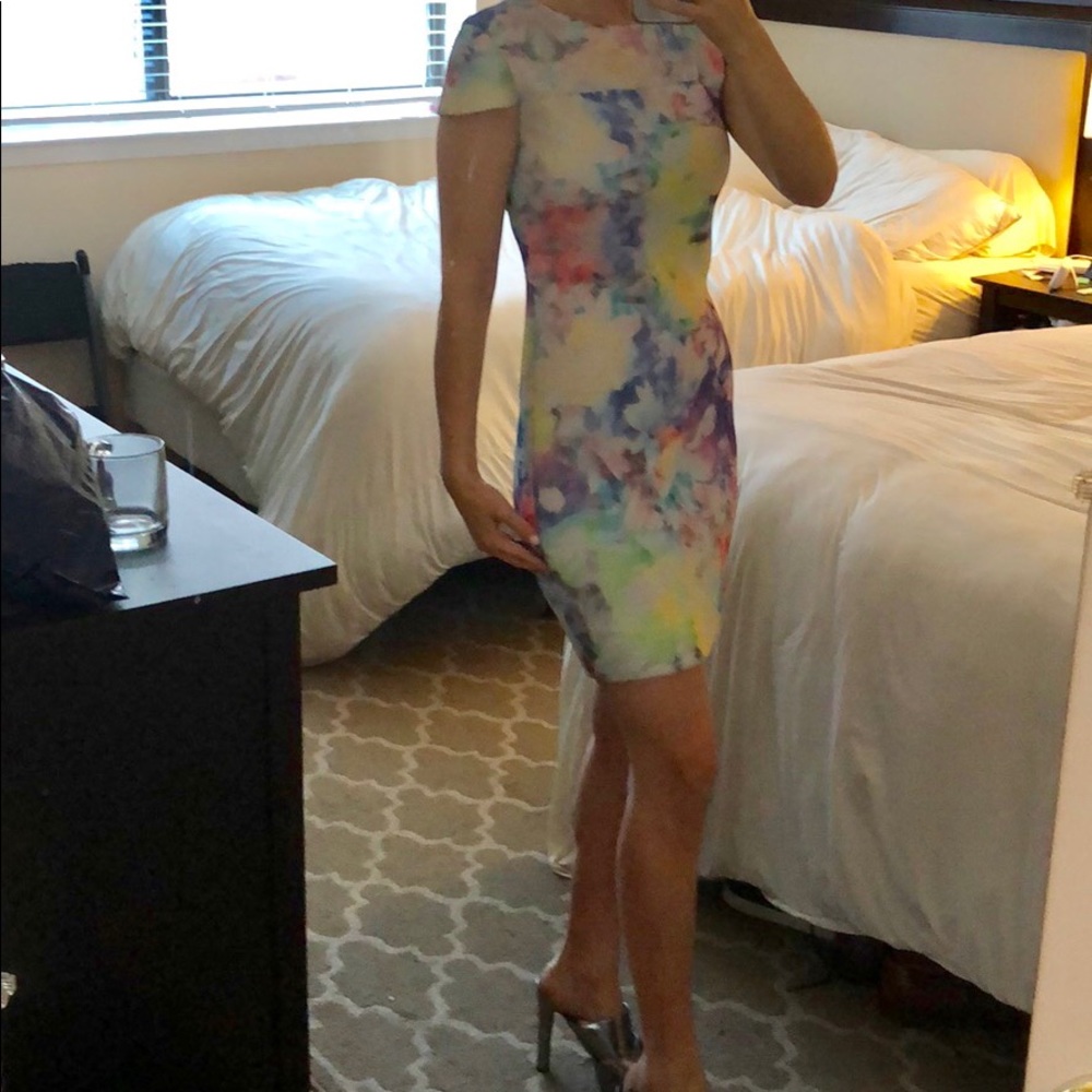 Parker Floral dress with zipper in the back